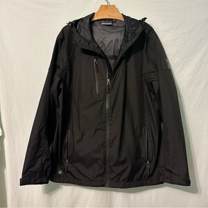 Grunt Style Storm Tech Black Windbreaker Jacket Hood  Zip Men’s Sz XL Preowned